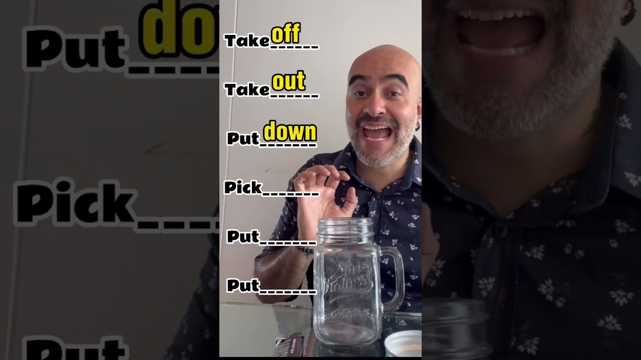 Aprender PHRASAL VERBS con TAKE / PUT / PICK en 30 segundos #Short
