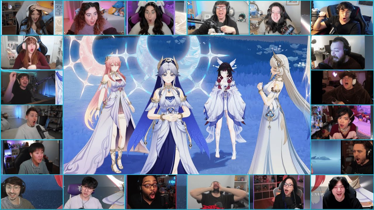 The Three Moon Sisters: Sonnet, Aria & Canon (Dialogue) | Genshin Impact 6.3 Luna IV Reaction Mashup