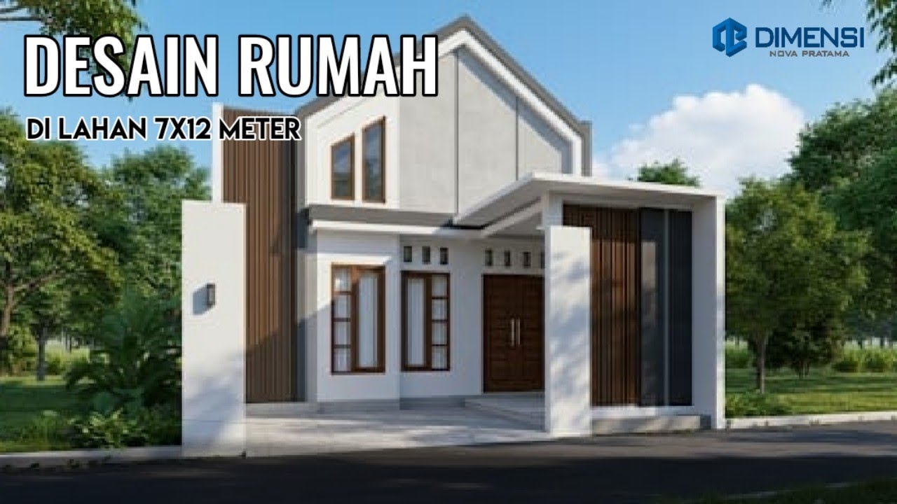 Modern, Elegan, Minimalis - Desain Rumah 7x12 meter
