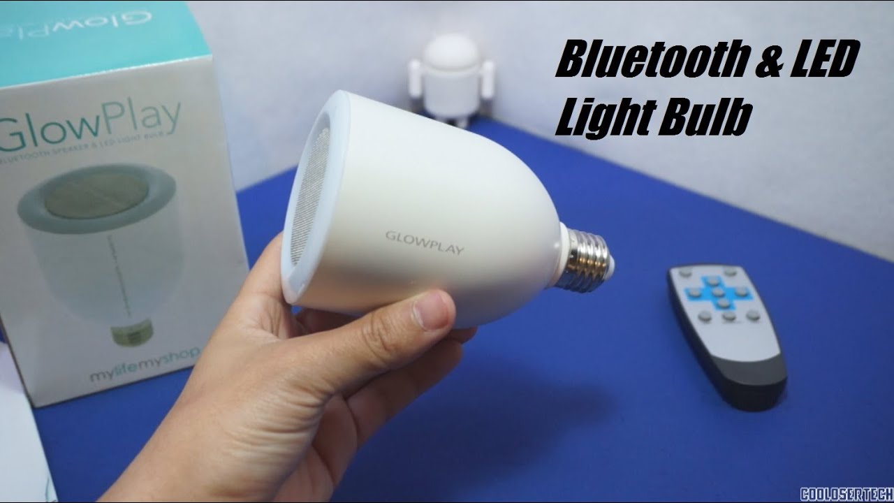 GlowPlay: Bluetooth Speaker & LED Light Bulb $20