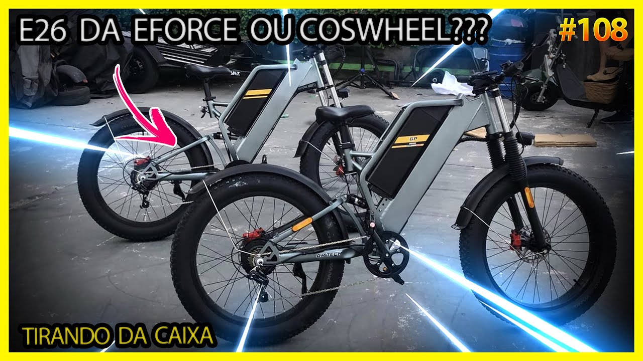Unboxing da bicicleta eletrica E26/T26 #coswheel #Eforce #Lab108