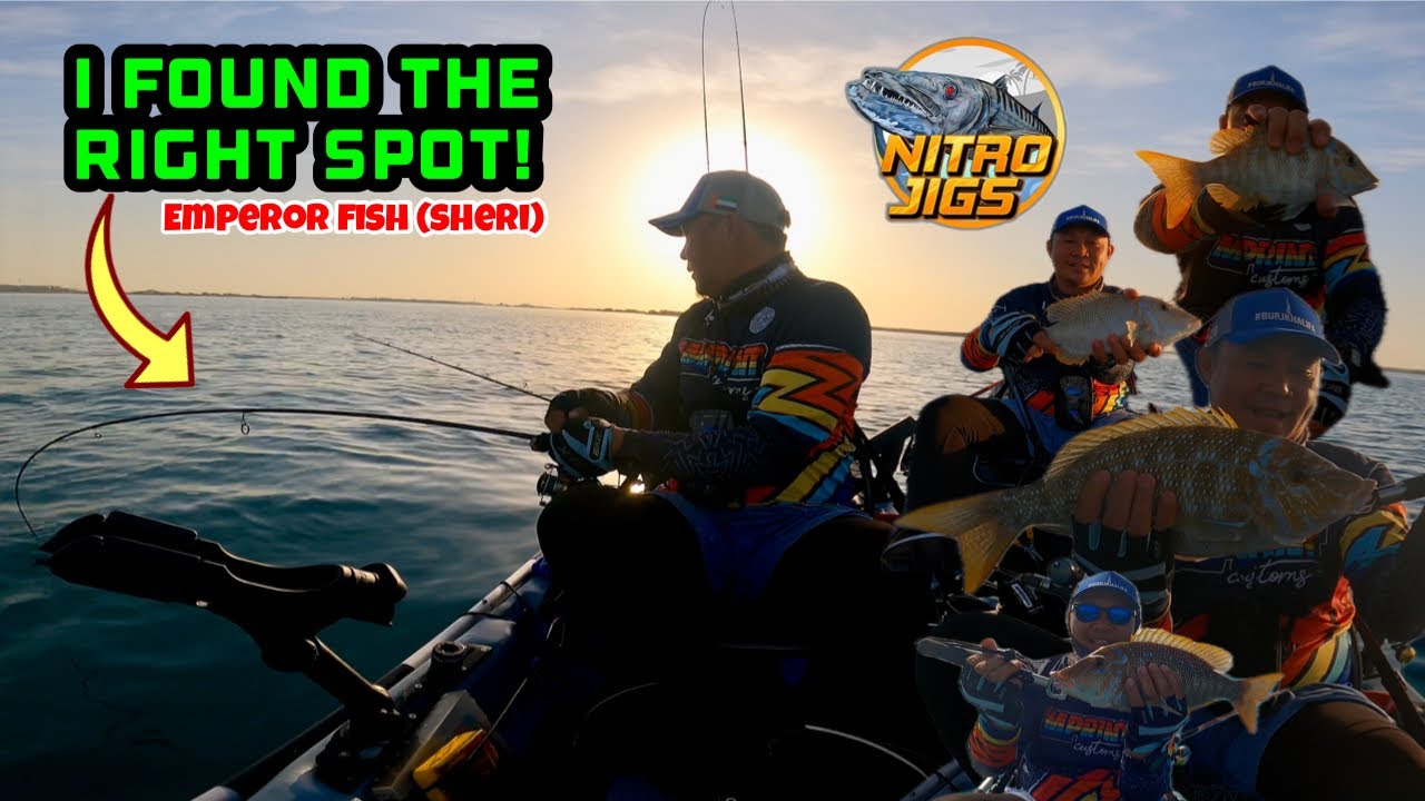 NAHANAP KO ANG LUNGGA NG MGA EMPEROR FISH(Sheri) Gamit ang Nitro Jigs - Kayak Fishing