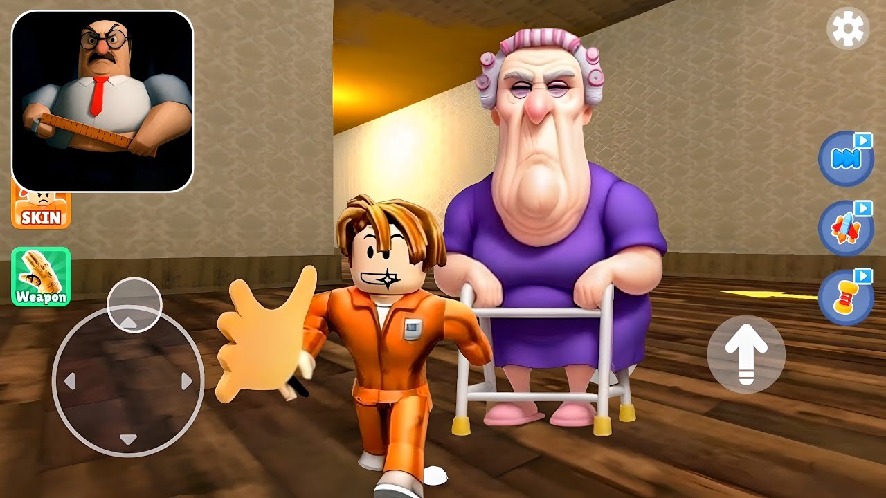 Obby Chapters Escape Barry - Escape Grumpy Gran - Gameplay Walkthrough Part 17 (Android, iOS)