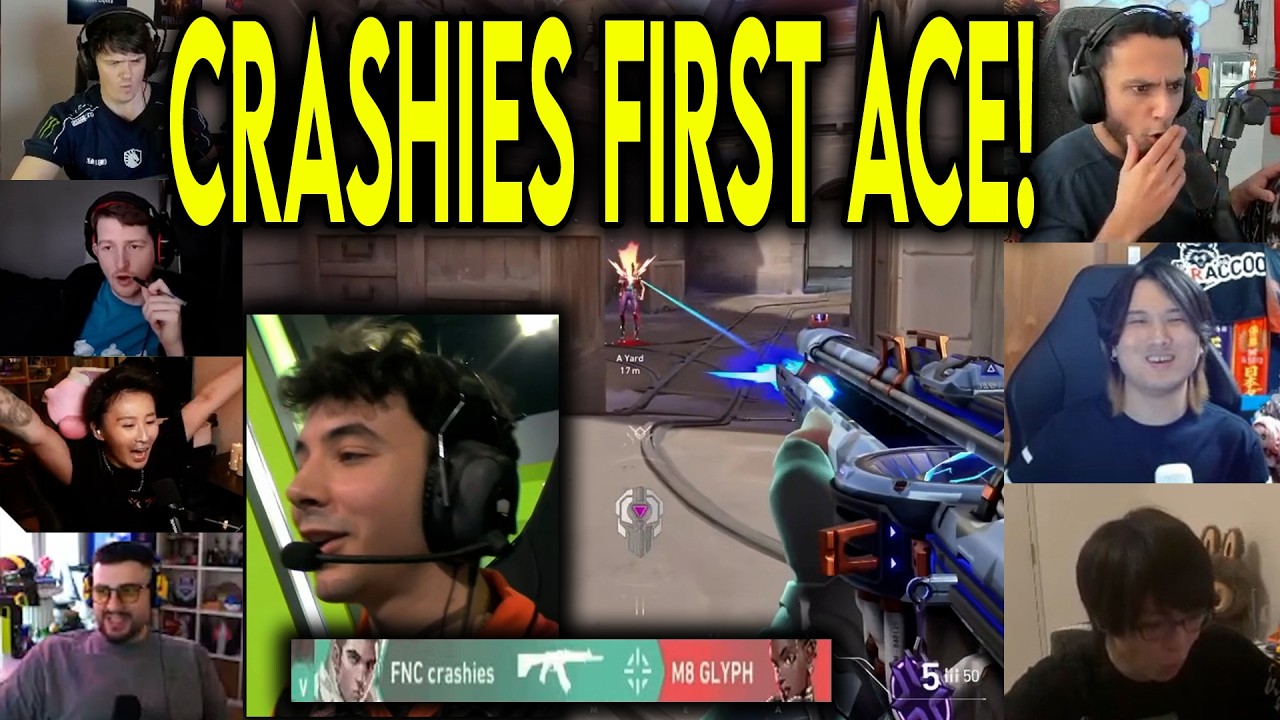 Valorant Streamers Reacts To FNC Crashies HITTING His FIRST ACE In EMEA Against Gentle Mates