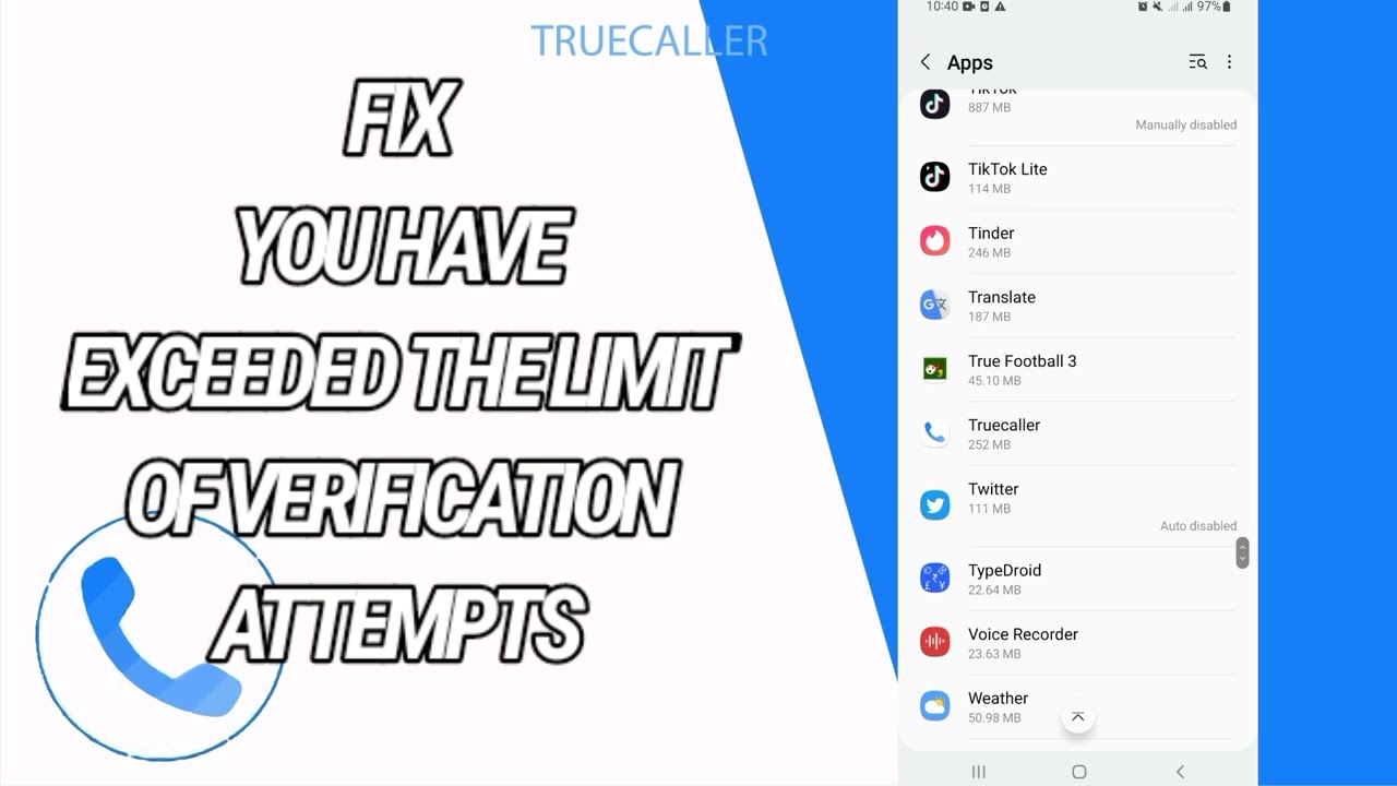 How To Fix And Solve Truecaller You Have Exceeded The Limit Of Verification Attempts