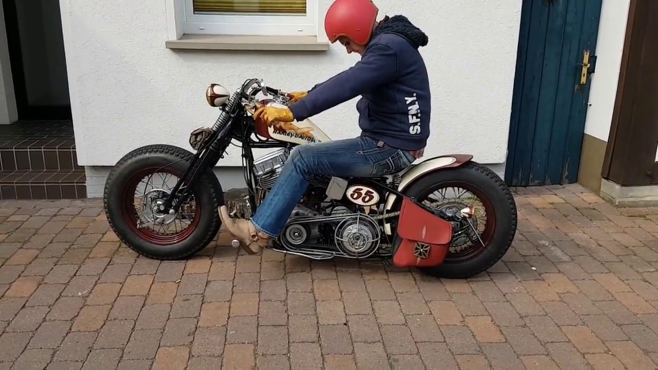 Custom Harley Davidson Panhead and Shovelhead