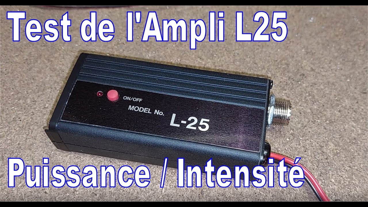 Ampli L25 Test Intensité et puissance