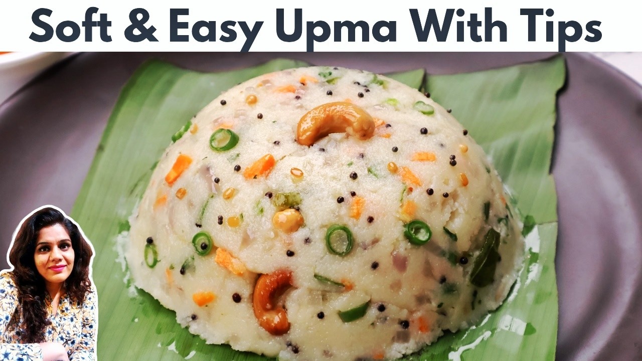Easy Vegetable Upma Recipe | Tips for Soft & Moist Upma | Perfect Soft Upma