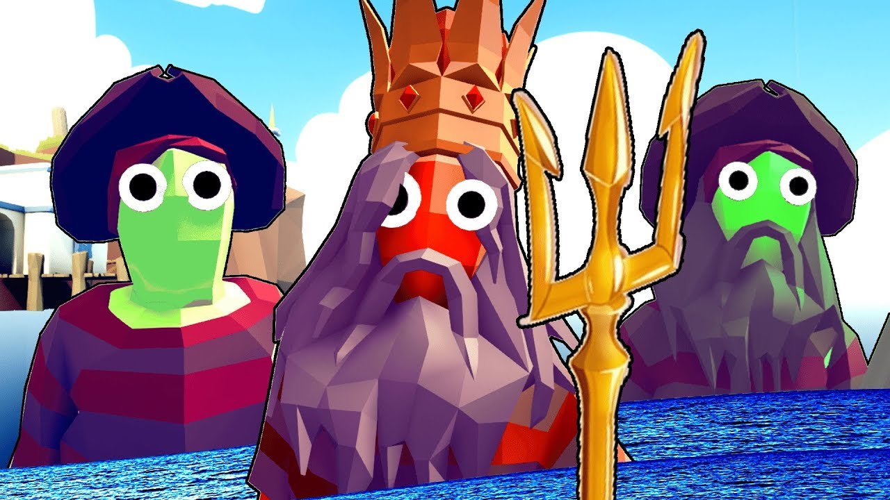 We Fight The SEA KING And His ZOMBIE PIRATE FACTION in Totally Accurate Battle SImulator (TABS Mods)