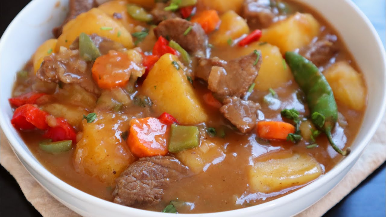 MGONJWA LAZIMA APONE KWA MCHEMSHO HUU😋VIAZI NA NYAMA/ potatoes & meat steaw @ikamalle