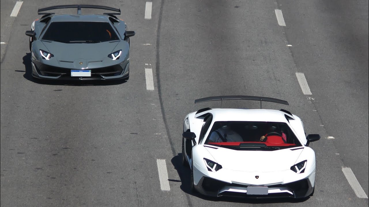 Lamborghini Aventador SV e SVJ Novitec Exhaust hard acceleration In São Paulo. *João Vilkas*