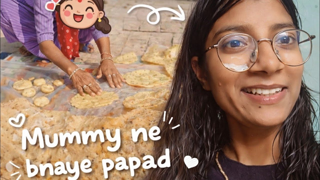 Mummy Ke Haath Ke Papad 😍 | Homemade Papad | Simple Indian Vlog#shikhayadavlog#vlog