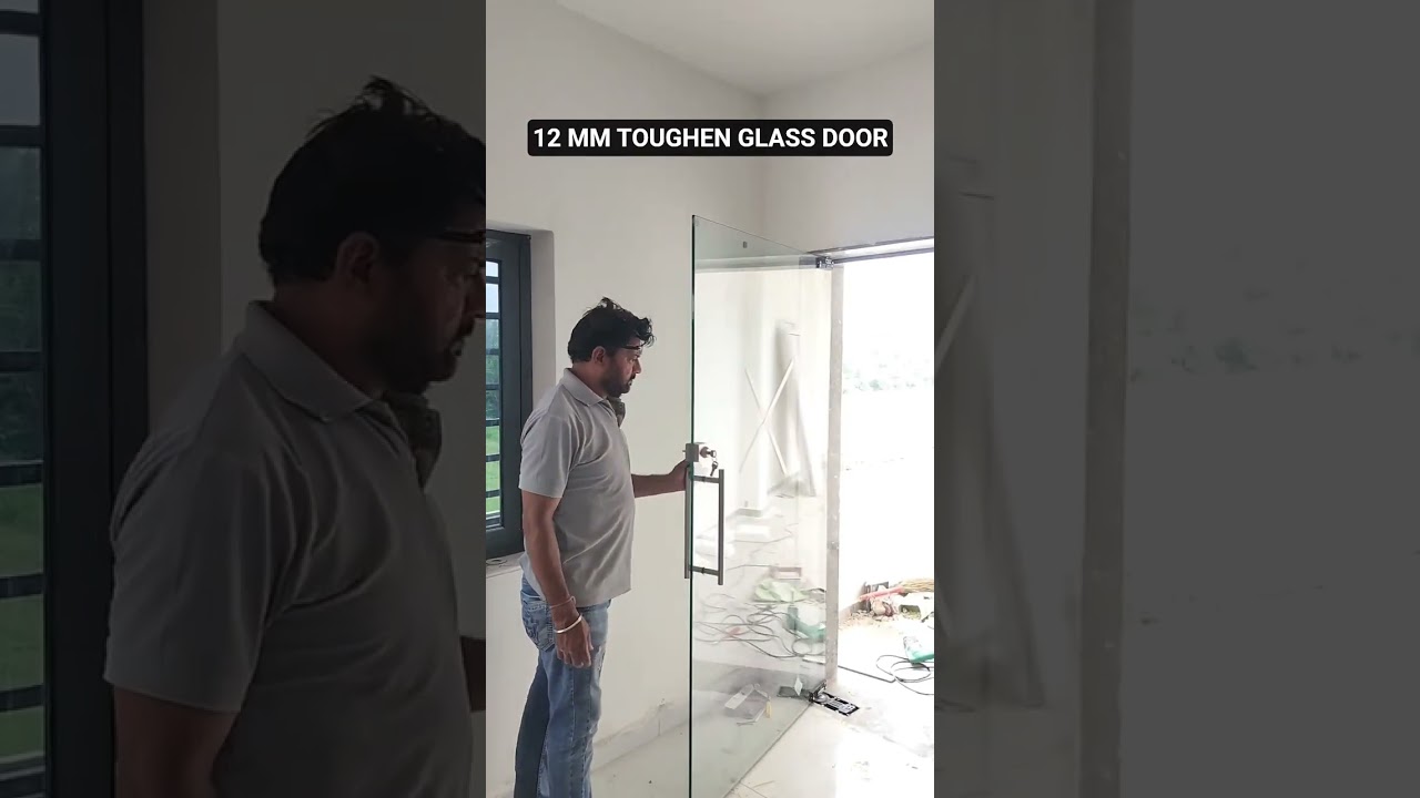 12 MM TOUGHEN GLASS DOOR #home #interiordesign #youtubeshorts #glassdoors #youtube #shorts #home