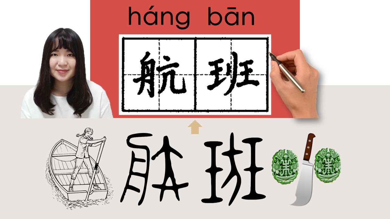 【NEW HSK4】#HSK4#_航班/hangban_(flight)How to Pronounce/Memorize/Write Chinese Word/Character/Radical