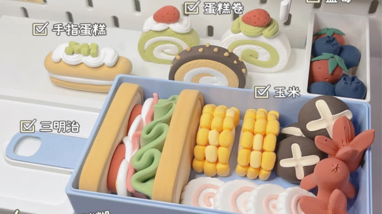 超轻粘土•手工博主教你做超美味精致便当～详细教程来啦