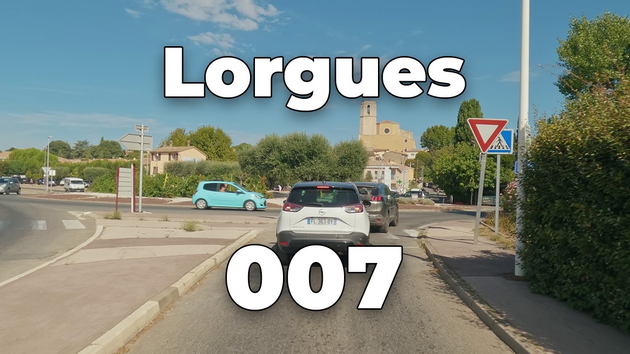 ASMR Driving 4K - A10 LES ARCS to LORGUES in Southern France | Tour de Provence 007