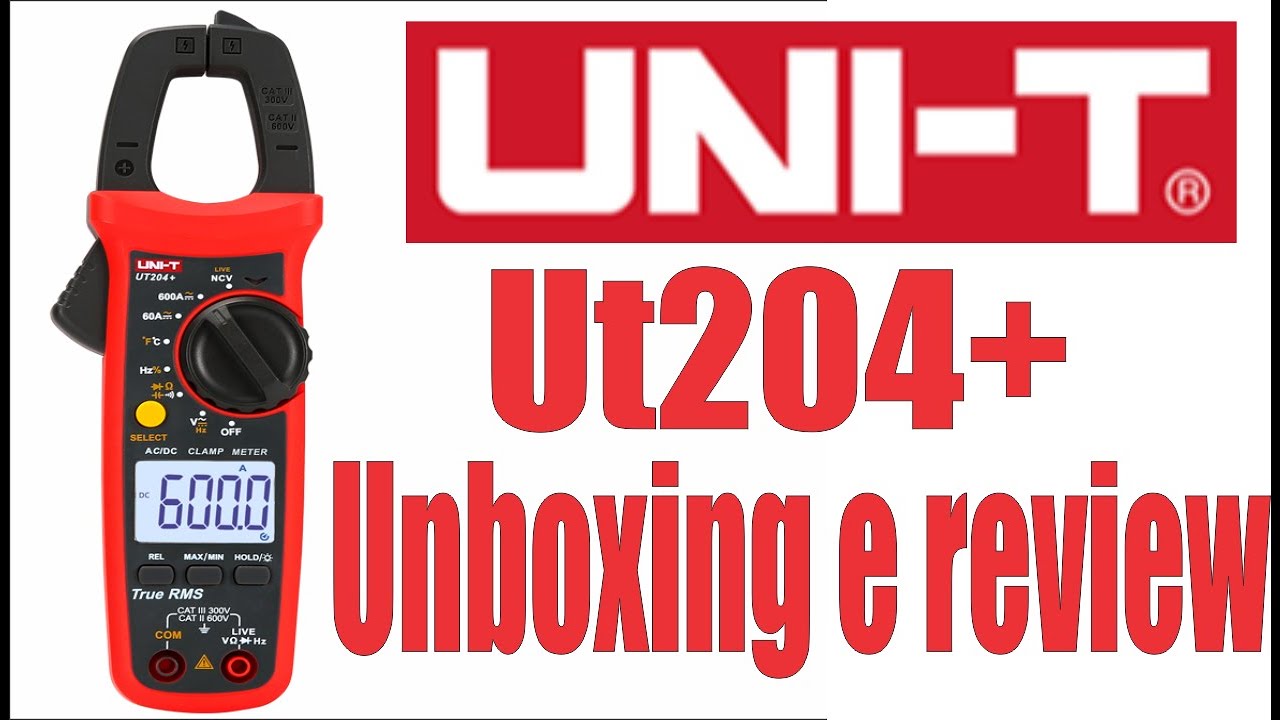 Alicate Amperímetro UNI T Modelo UT 204+ Mesmo Fabricante Minipa Função NCV Corrente AC DC