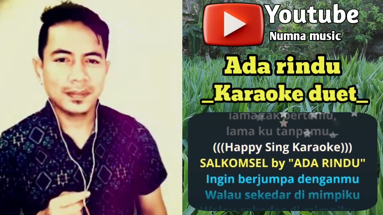 Ada rindu - Karaoke duet cewek cowok