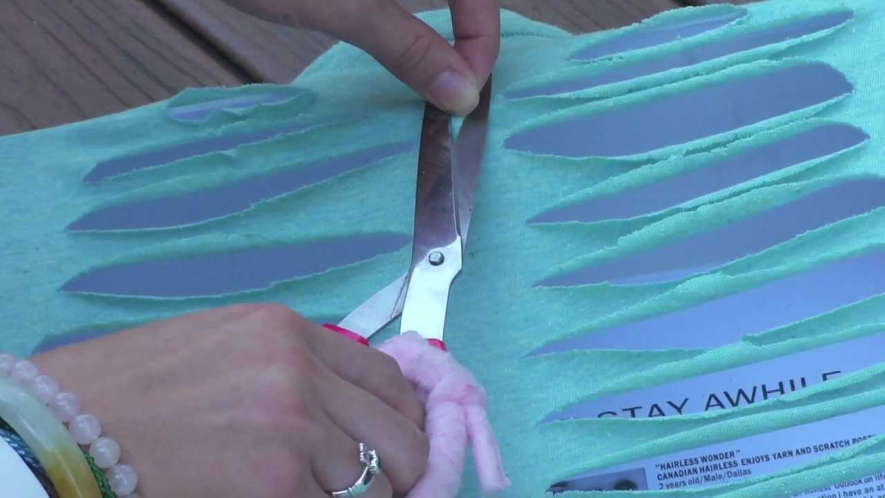 DIY: Skeleton Cut-out Shirt Tutorial