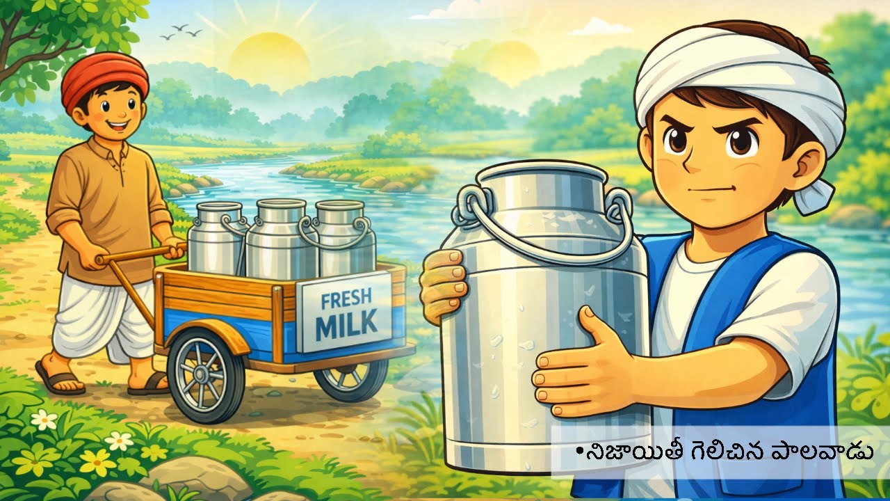 🥛 నిజాయితీ గల పాలవాడు 
