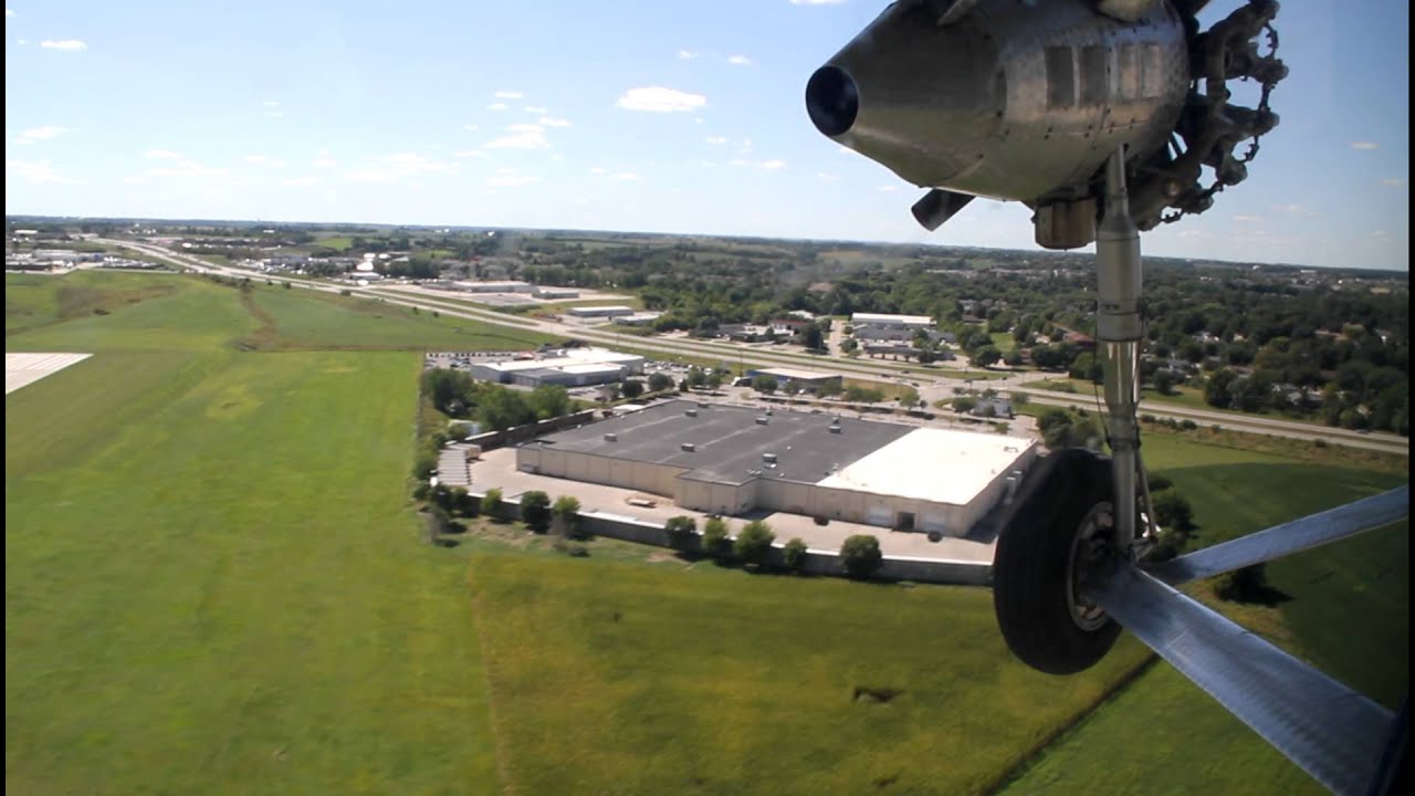 Take-off from the Iowa City Airport
