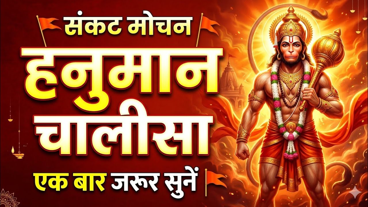 हनुमान चालीसा 🚩🙏 | Shree Hanuman Chalisa | संकट मोचन हनुमान चालीसा | Full Bhajan