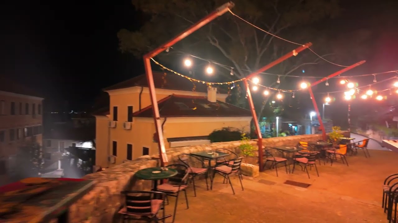 4k Herceg Novi (Montenegro) || Midnight Walking Tour, Old Town || Shot on DJI Osmo Pocket 3