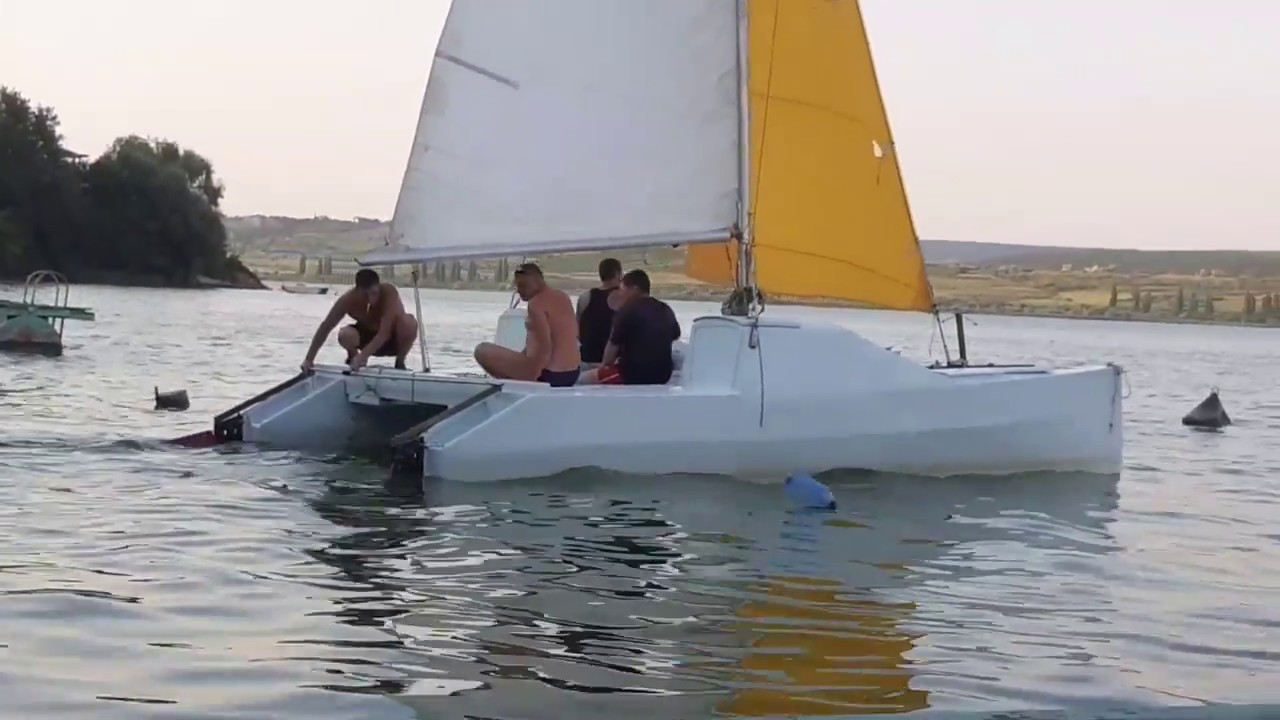 Acorn - Sailing Catamaran. The Launch !