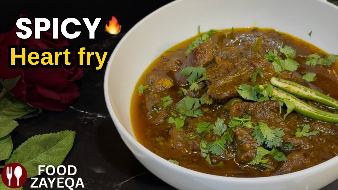 Mutton Heart Fry | Spicy Heart Masala Recipe | Easy Goat Heart (Dil) | Ramzan Special
