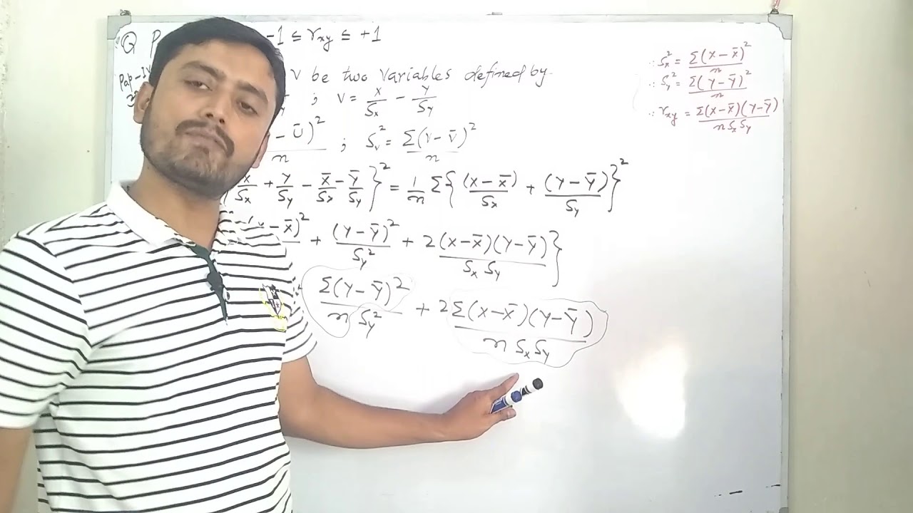 Correlation lies b/w -1 and +1