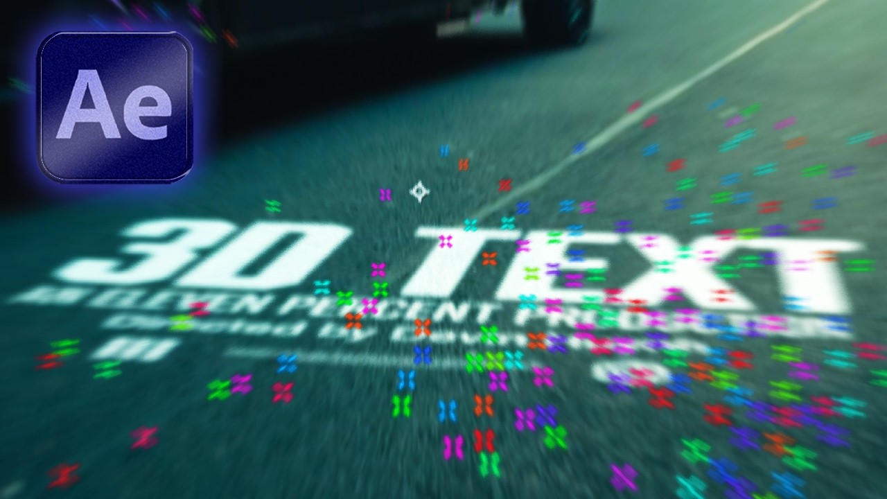 How To Make a 3D Text Tracked Ground Music Video Effect | After Effects Tutorial