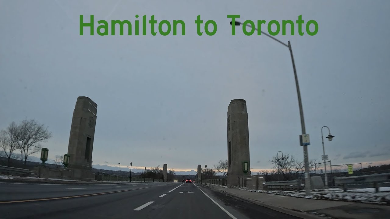 4K Evening Drive: Hamilton to Toronto | Lofi Ambient Dashcam (403, 407, 401, 427)