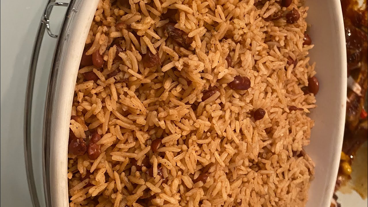 Haitian style red beans and rice. Quick & easy!!!