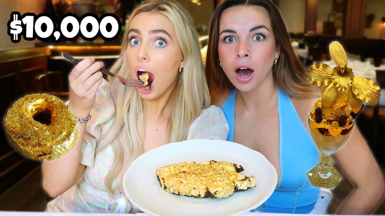 EATING ONLY 24K GOLD FOOD FOR THE DAY