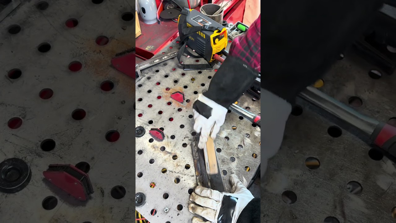 Tooliom 7018 electrodes for the win. #welding #welder #diy #weld #tools