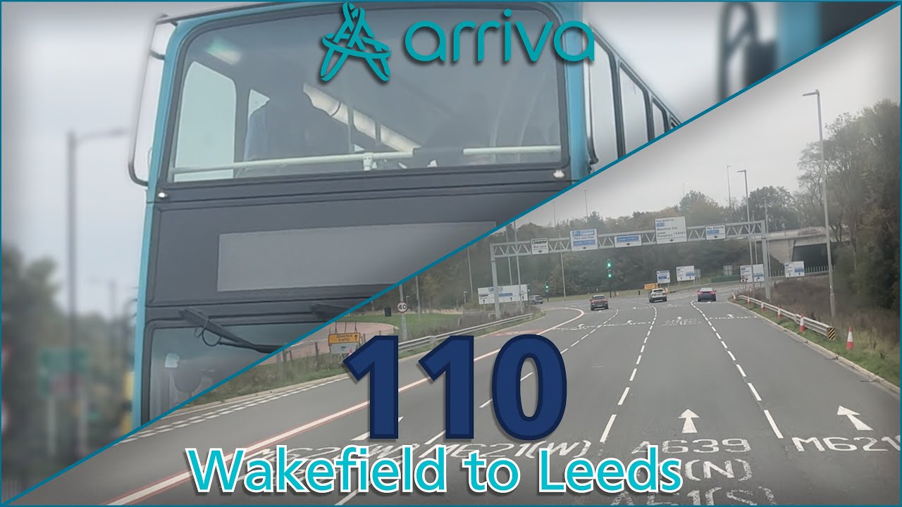 Arriva Yorkshire: 110 • Wakefield to Leeds | Full Journey POV