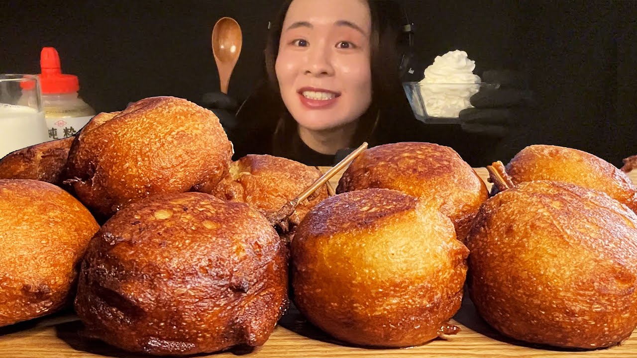 ASMR 揚げバター大食い‼️〜バターって恋人みたいな存在ですね〜【咀嚼音】