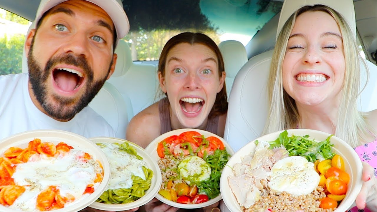 ULTIMATE BURRATA CHEESY CREAMY MUKBANG with CARLY, ERIN, AND JOE
