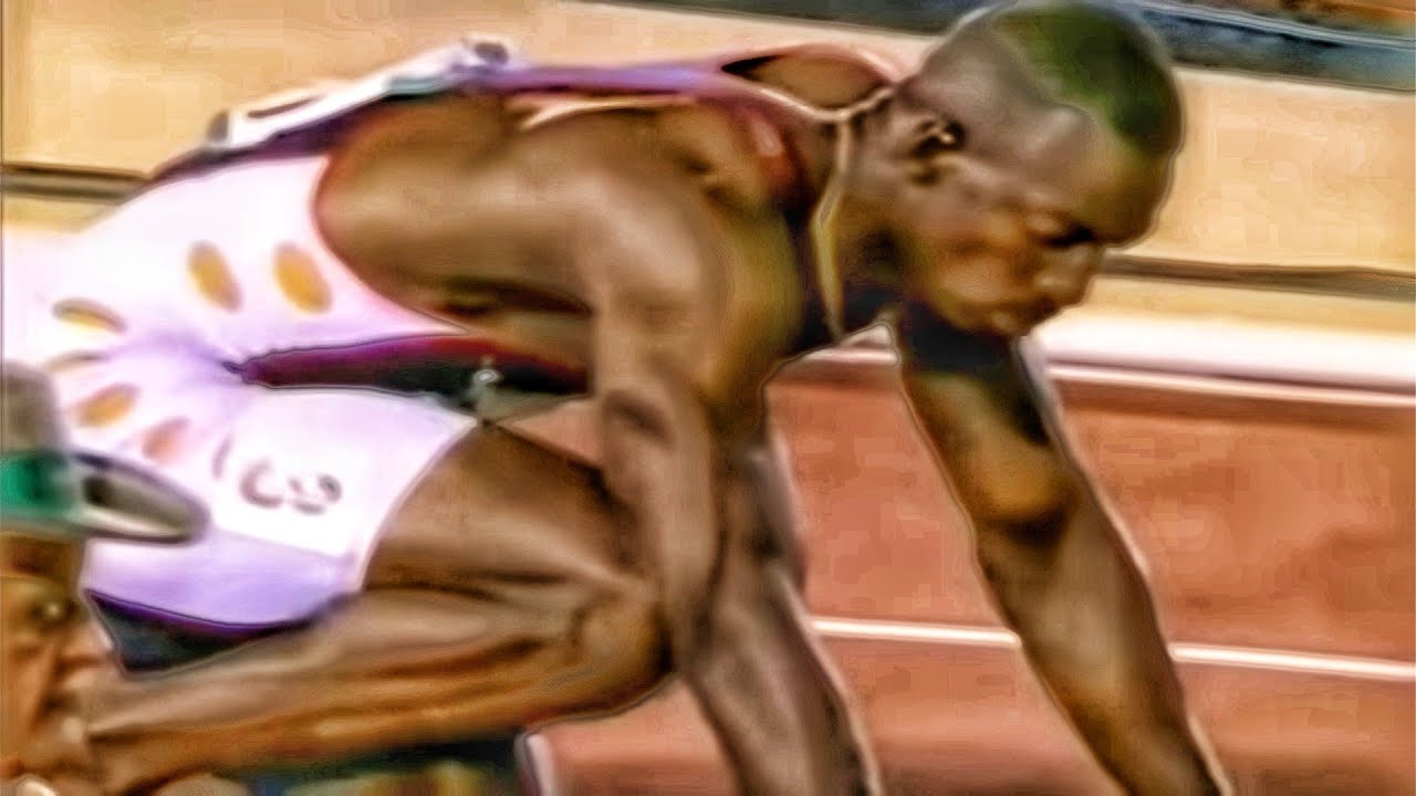 Michael Johnson - Atlanta 1996 - 200m - 19.32 -  - 10.12 + 9.20 = 19.32 ( 50m to 150m was 8.76secs )