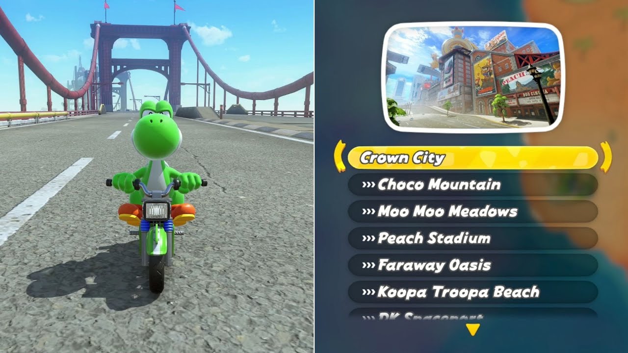 Mario Kart World // Crown City & All Routes (150cc) - 100% Walkthrough