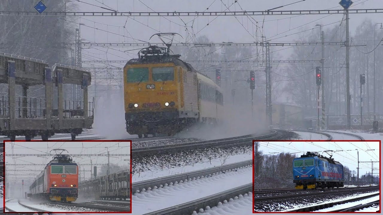 Vlaky ve sněhu | Trains in snow – Studénka, 21.01.2018