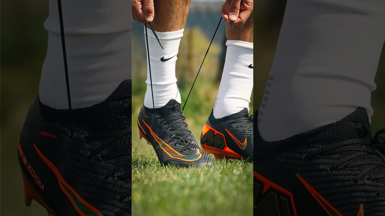 Lacing up on pitch the latest new Nike Mercurial Vapor &lsquo;Heat Up&rsquo; 🔥 #bootsculture