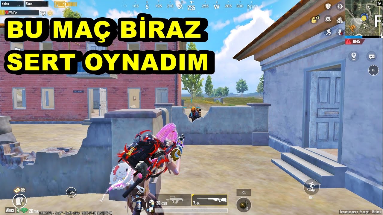 Bu maç biraz sert oynadım ! Batur Game Solo Squad Pubg Mobile