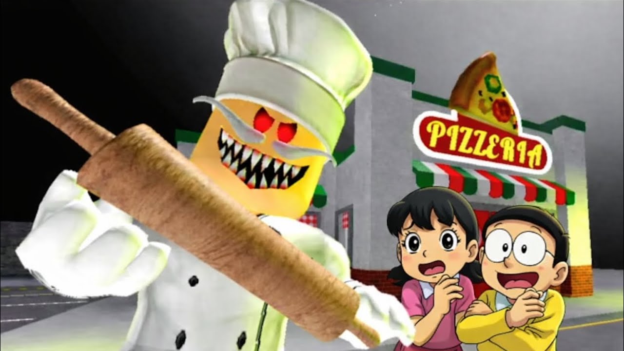 Pizza escape pizzeria caught him 😱 (Roblox)