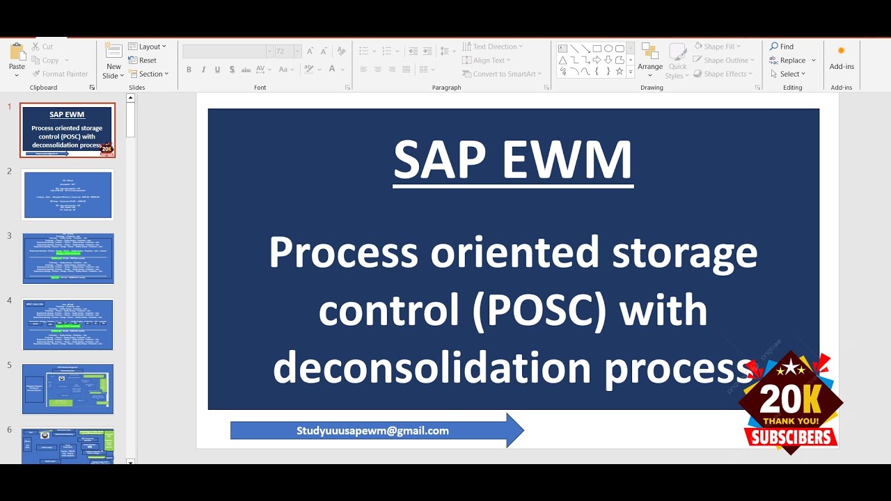 SAP EWM: Process oriented storage control (POSC) with deconsolidation process