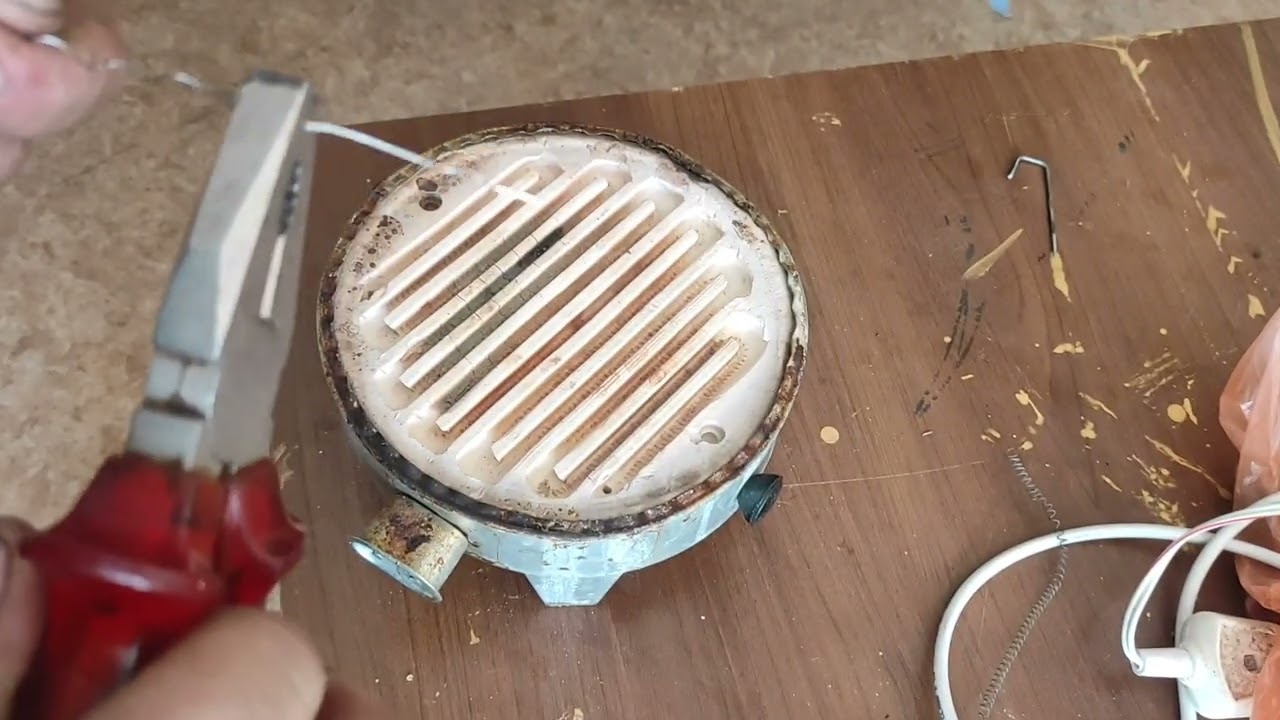 TELLİ TAŞ  OCAK ISITICI TAMİRİNİN TAPILIŞI YENİ TEL NASIL TAKILIR.