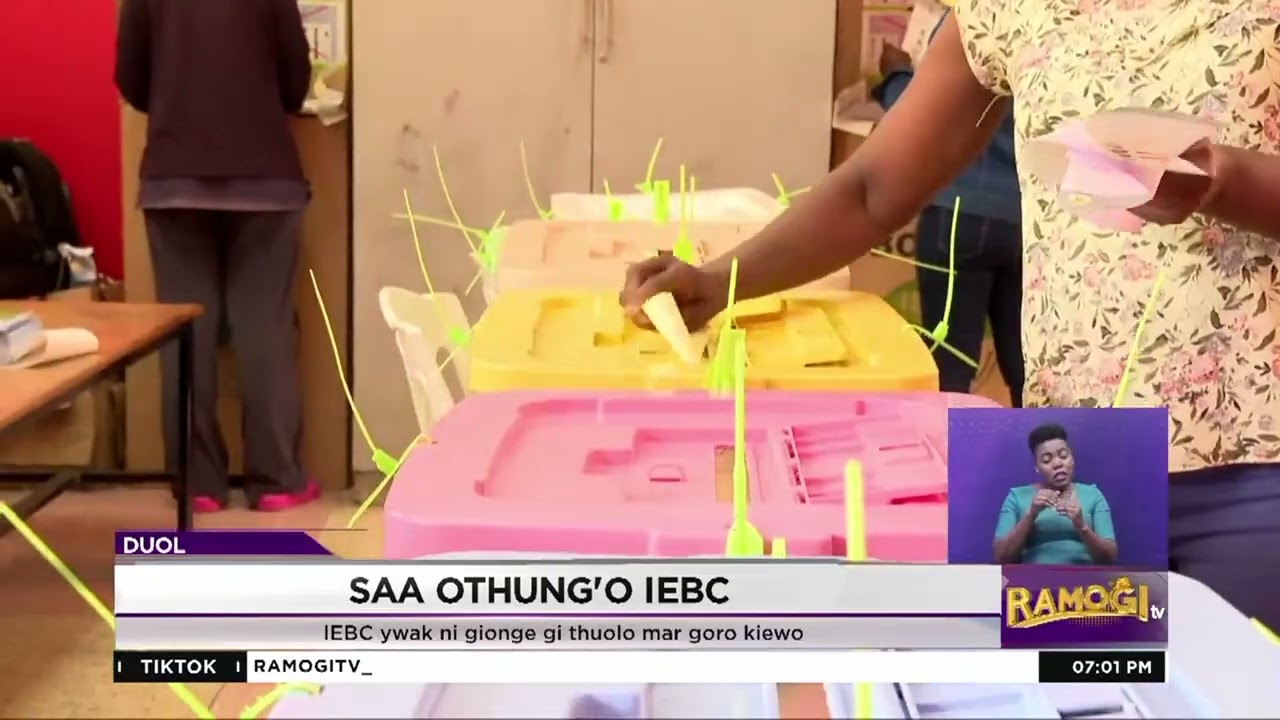 IEBC: Waonge thuolo mar gero kiewo manyien mag gwenge motelone yiero maduong'