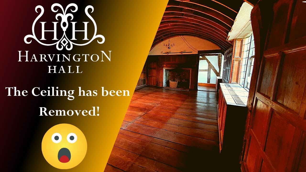 After the vaulted ceiling removal at Harvington Hall