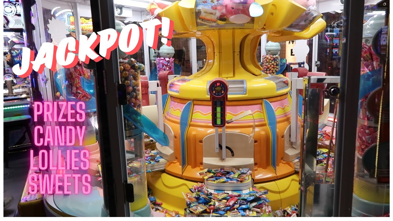 Arcade Jackpot! BIG SWEET LAND Candy Pusher Game - Winning Prizes, Candy, Lollies - Australia