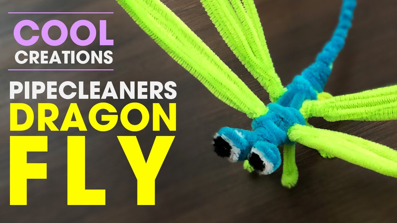 Pipe Cleaners Dragon Fly DIY Creation ~ Fun Craft